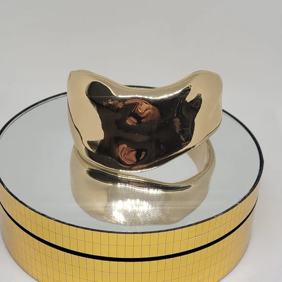 Gold Statement Cuff Bracelet - Picture 9 of 13